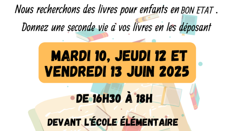 COLLECTE DE LIVRES