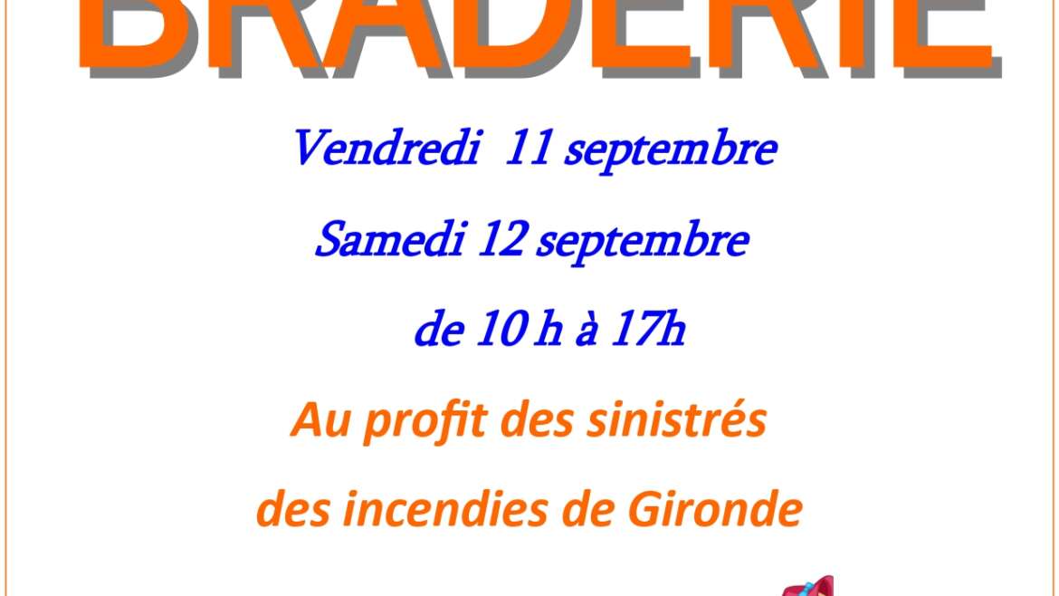 BRADERIE SECOURS CATHOLIQUE
